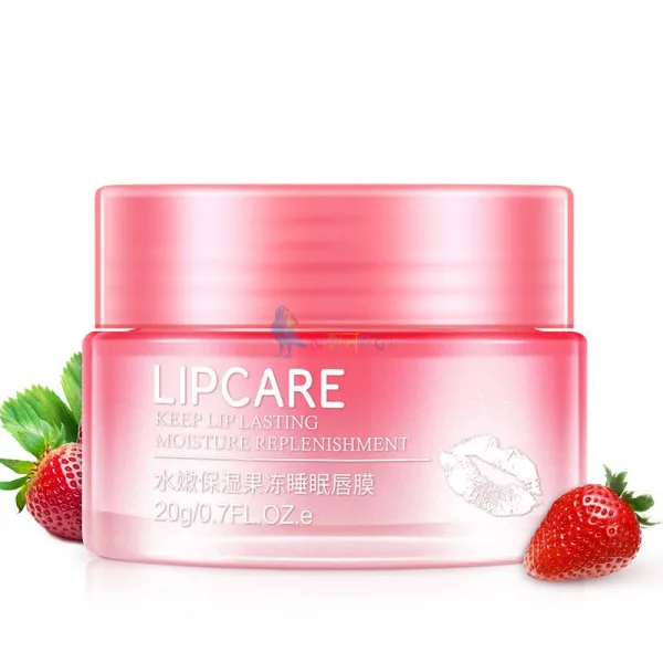 BIOAQUA Strawberry Lip Sleeping Mask Exfoliator Lips Balm