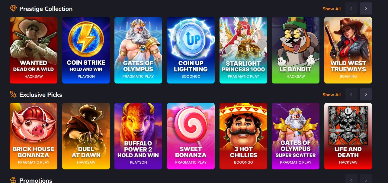 Explore Exciting Options at Vegastars Casino Games